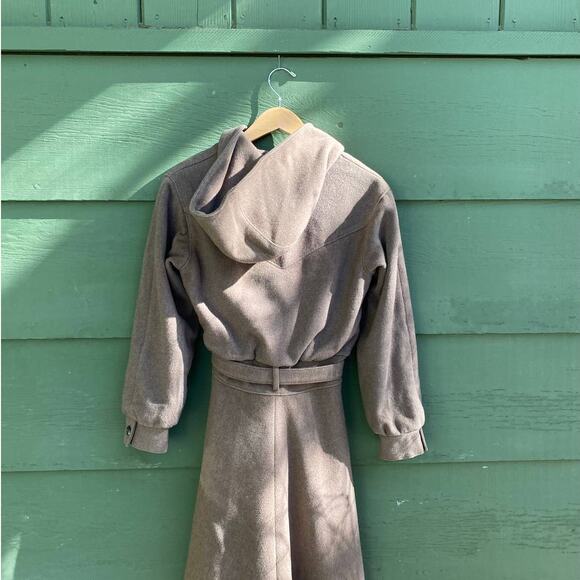 Very Vintage Wool Duster Coat with Hood - Picture 5 of 12